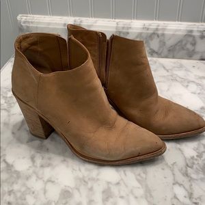 Vince Brown Suede Booties